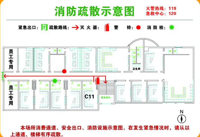 消防逃生圖